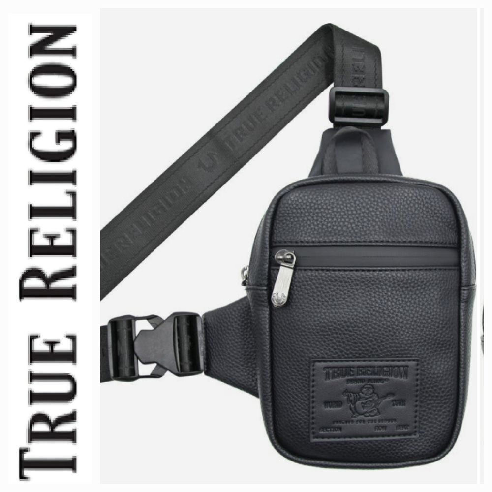 True Religion Newal Max Harness Crossbody Bag- Black